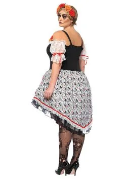 Plus Size Sugar Skull Senorita Women's Costume -Fun Place Pop Store womens plus size sugar skull senorita costume alt 1