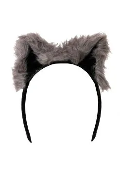 Raccoon Ears And Tail Women's Set -Fun Place Pop Store womens raccoon ears and tail set alt 2