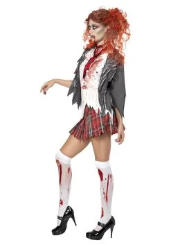School Girl Zombie Costume For Women -Fun Place Pop Store womens school girl zombie costume2