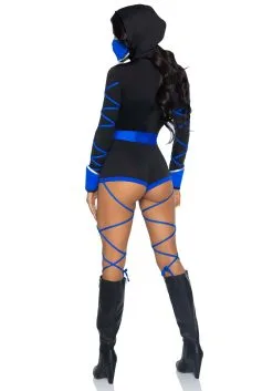 Sexy Blue Dragon Ninja Women's Plus Costume -Fun Place Pop Store womens sexy blue dragon ninja plus costume alt 1