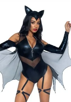 Sexy Women's Night Bat Costume 8 Sexy Women's Night Bat Costume -Fun Place Pop Store womens sexy night bat costume alt 2