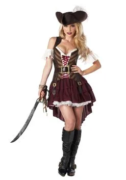 Plus Size Sexy Women's Swashbuckler Captain Costume