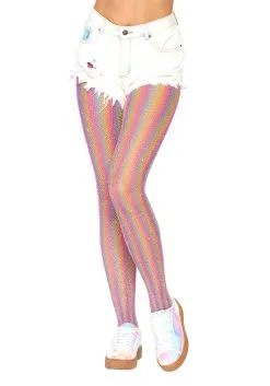 Shimmer Rainbow Tights For Women
