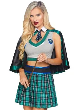 Women's Sinister Spellcaster Costume -Fun Place Pop Store womens sinister spellcaster costume alt 2