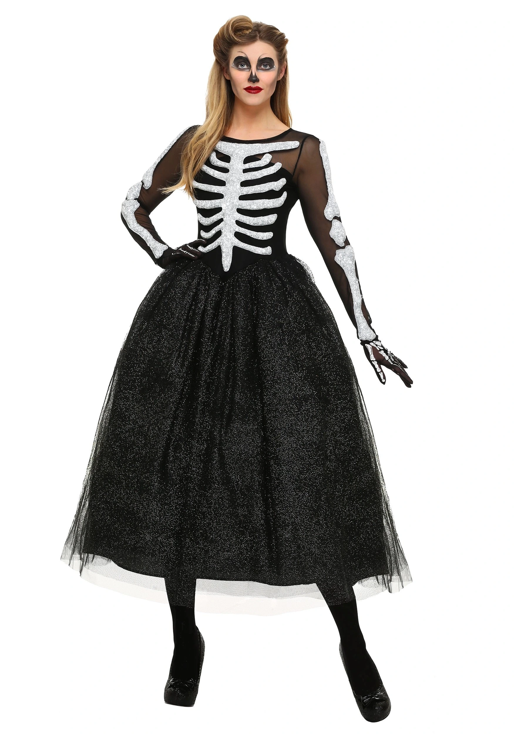 Skeleton Beauty Women's Costume 3 Skeleton Beauty Women's Costume