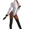 Sexy Sleek Zebra Women's Costume -Fun Place Pop Store womens sleek sexy zebra costume