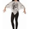 Tattered Skeleton Poncho Women's Costume -Fun Place Pop Store womens tattered skeleton poncho costume