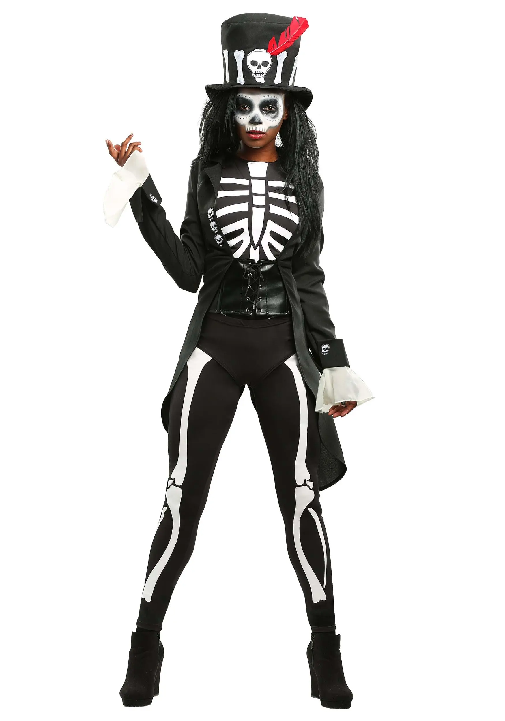 Voodoo Skeleton Costume For Women 4 Voodoo Skeleton Costume For Women - Image 2