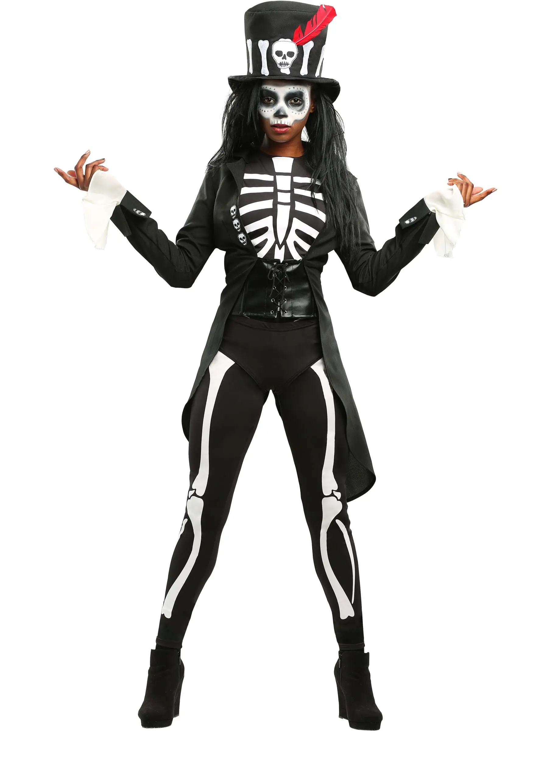 Voodoo Skeleton Costume For Women 5 Voodoo Skeleton Costume For Women - Image 3