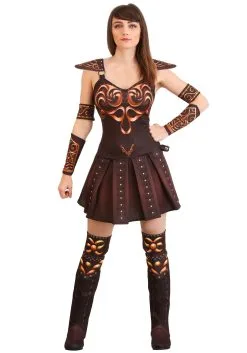 Xena Warrior Princess Women's Costume 13 Xena Warrior Princess Women's Costume -Fun Place Pop Store womens xena warrior princess costume alt 4