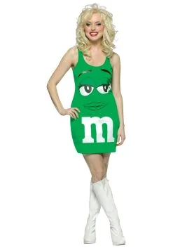 Yummy Green M&M Costume For Women