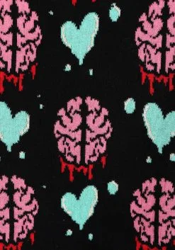 Adult You're My Zom-Bae Valentines Day Sweater -Fun Place Pop Store youre my zom bae valentines day sweater alt 9